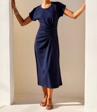 Fifteen Twenty - Women's Aveline Side-twist Midi Dress