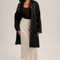 Hem & Thread - Teddy Textured Button Down Coat