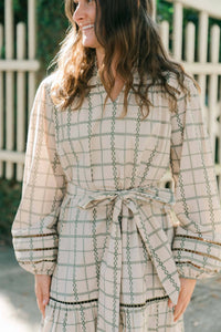 Marigold - Adeline Garden Plaid Dress