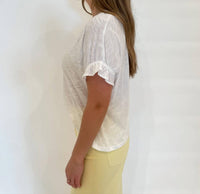 Goldie - Signature Slub Puff & Ruffle Sleeve Tee