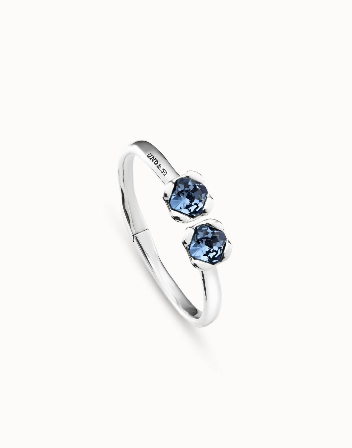 Unode50 - Bangle Bracelet With Two Crystals