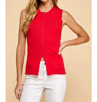 TCEC Cali Vest in red - women's jacket