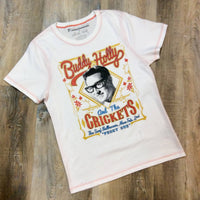 PRINCE PETER Buddy Holly & The Crickets Tee in white - women's t-shirt - detail view