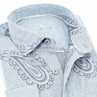 Eight X - Men's Big Paisley Jacquard Button Down Shirt