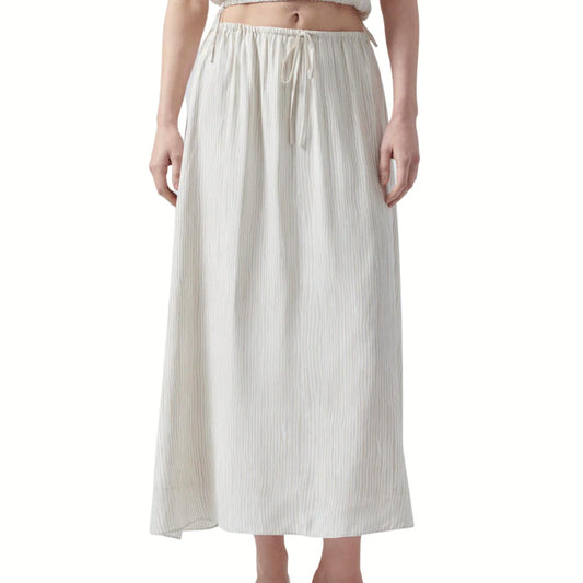 Atm - Silk Pull On Maxi Skirt