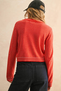 Miou Muse - Striped Sweater Top