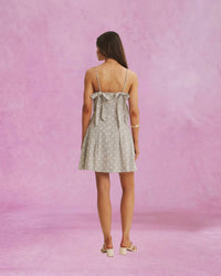 In February - Polka Dot Bow Detail Dress