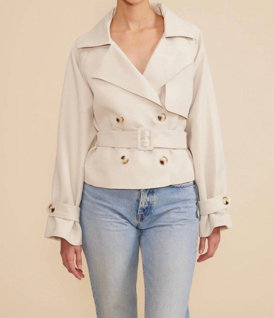 Lucy Paris - Estelle Cropped Trench Coat