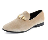 Amali Men's Fabio Loafer in taupe - men's loafer - detail view