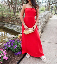 Olivaceous - Sienna Strapless Maxi Dress