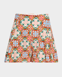 Marie Oliver Miles Viscose Short in mosaic - women's shorts - alternate view