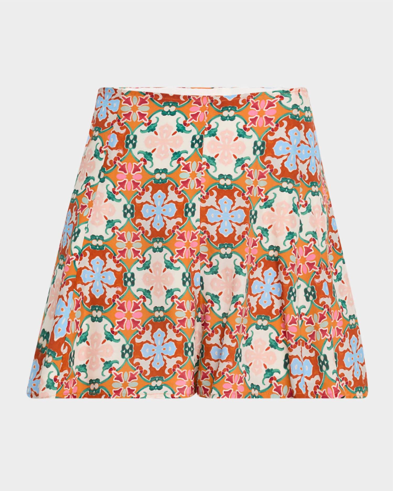 Marie Oliver Miles Viscose Short in mosaic - women's shorts - alternate view
