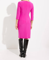 Joseph Ribkoff Bodycon Knee-length Dress in pink - women's dress - detail view