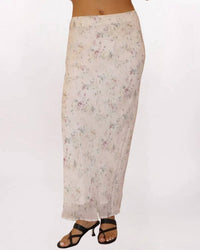 Bailey Rose - Bias Cut Soft Floral Midi Skirt