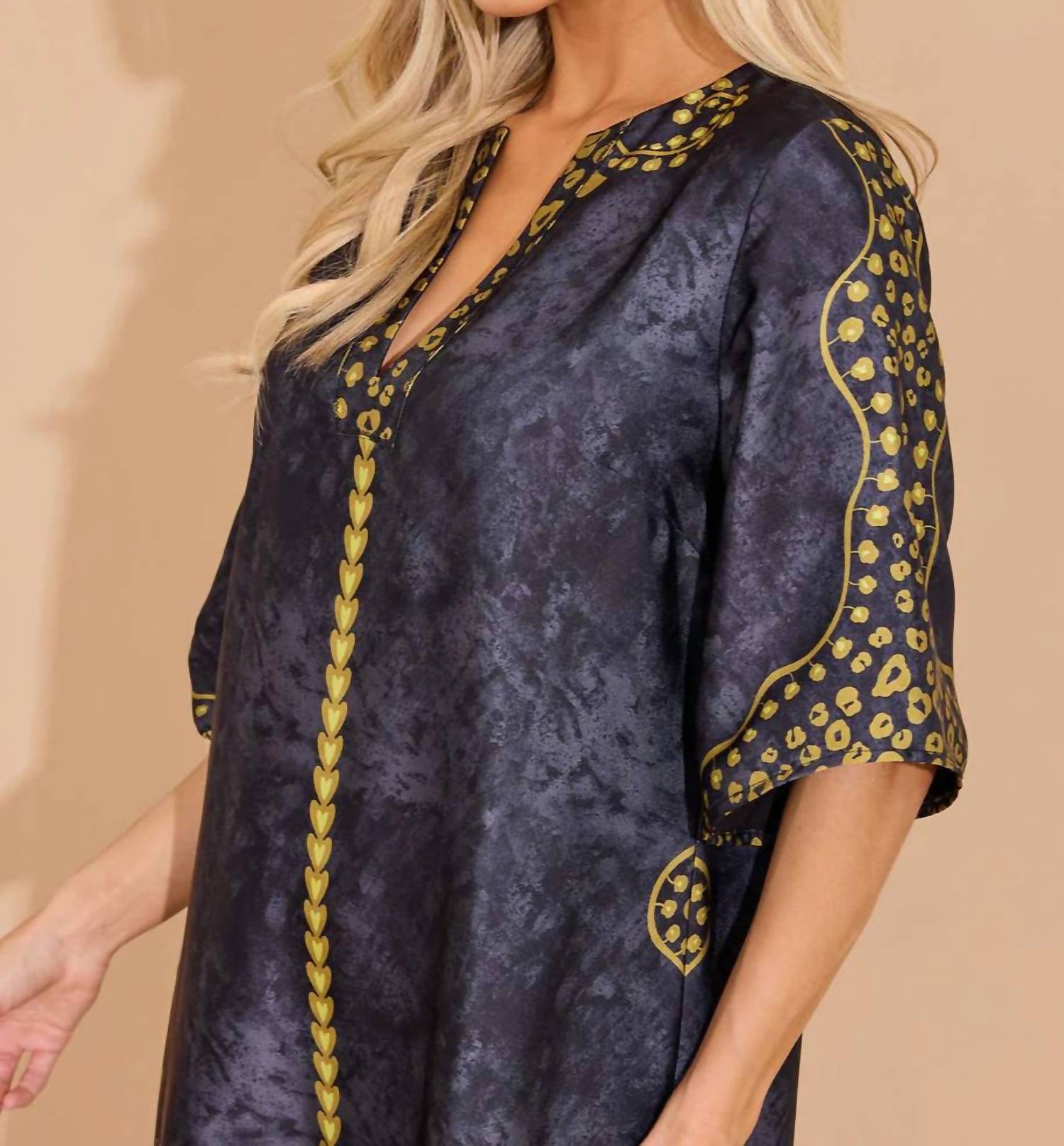 Alden Adair Delaney Dress in blue - women's dress - detail view