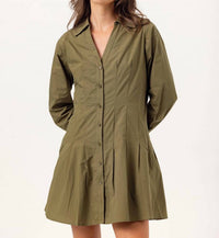 sundays Greer Dress in moss - women's dress