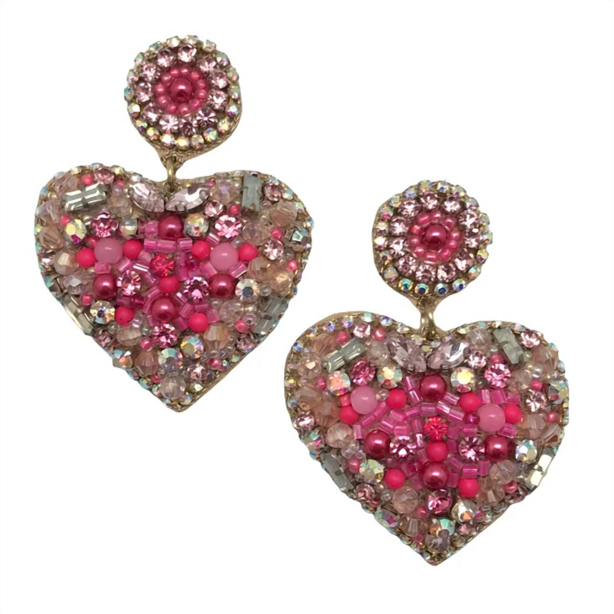 Allie Beads - Women's Kit Heart Drop Earrings