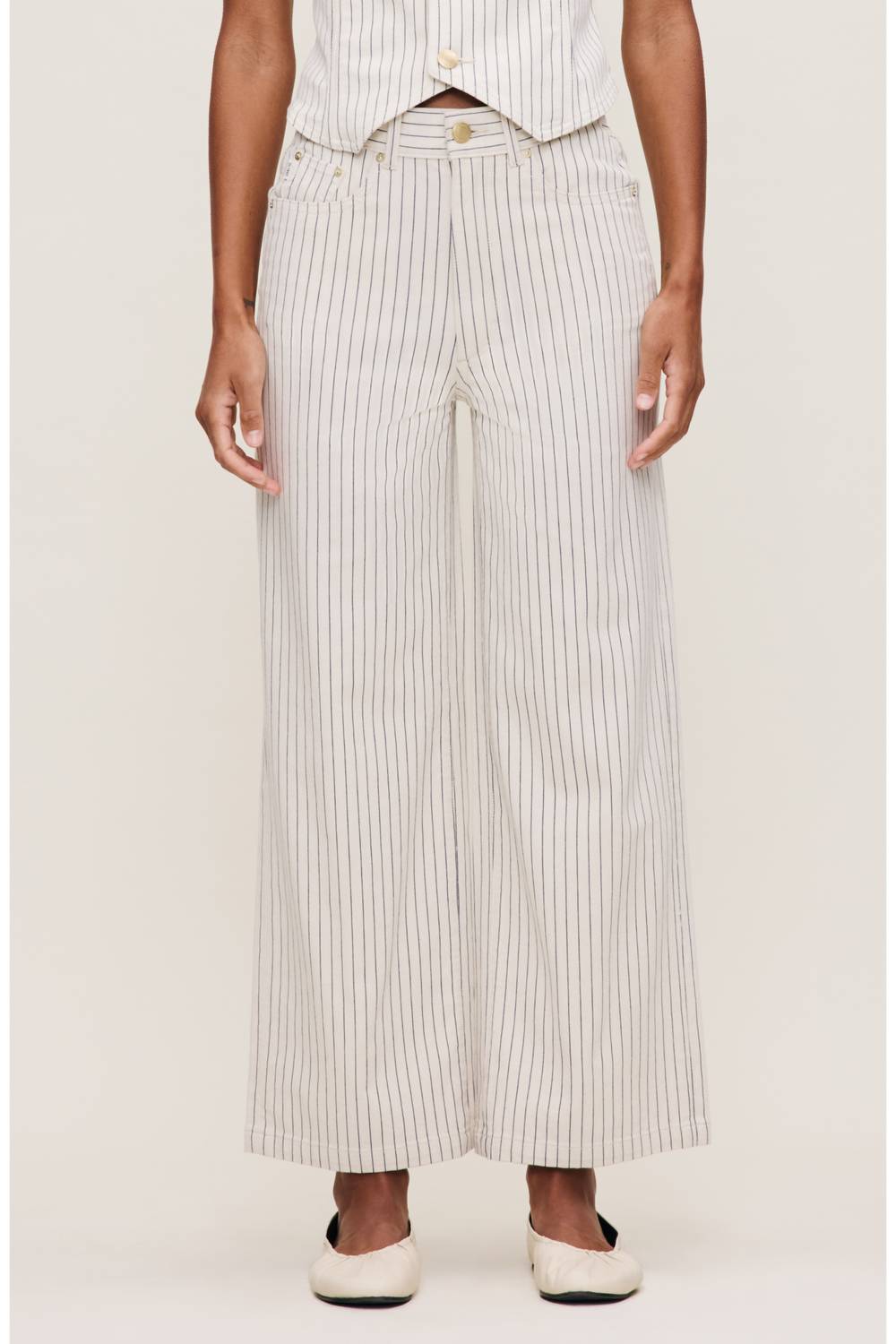 Dl1961 - Women'S - Hepburn Wide Leg Ankle Pant