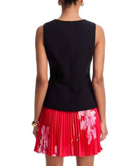 Milly - Haddy Printed Pleated Mini Dress