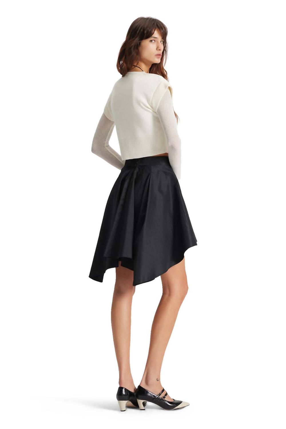 Theo The Label - Theia Taffeta Hi Low Skirt