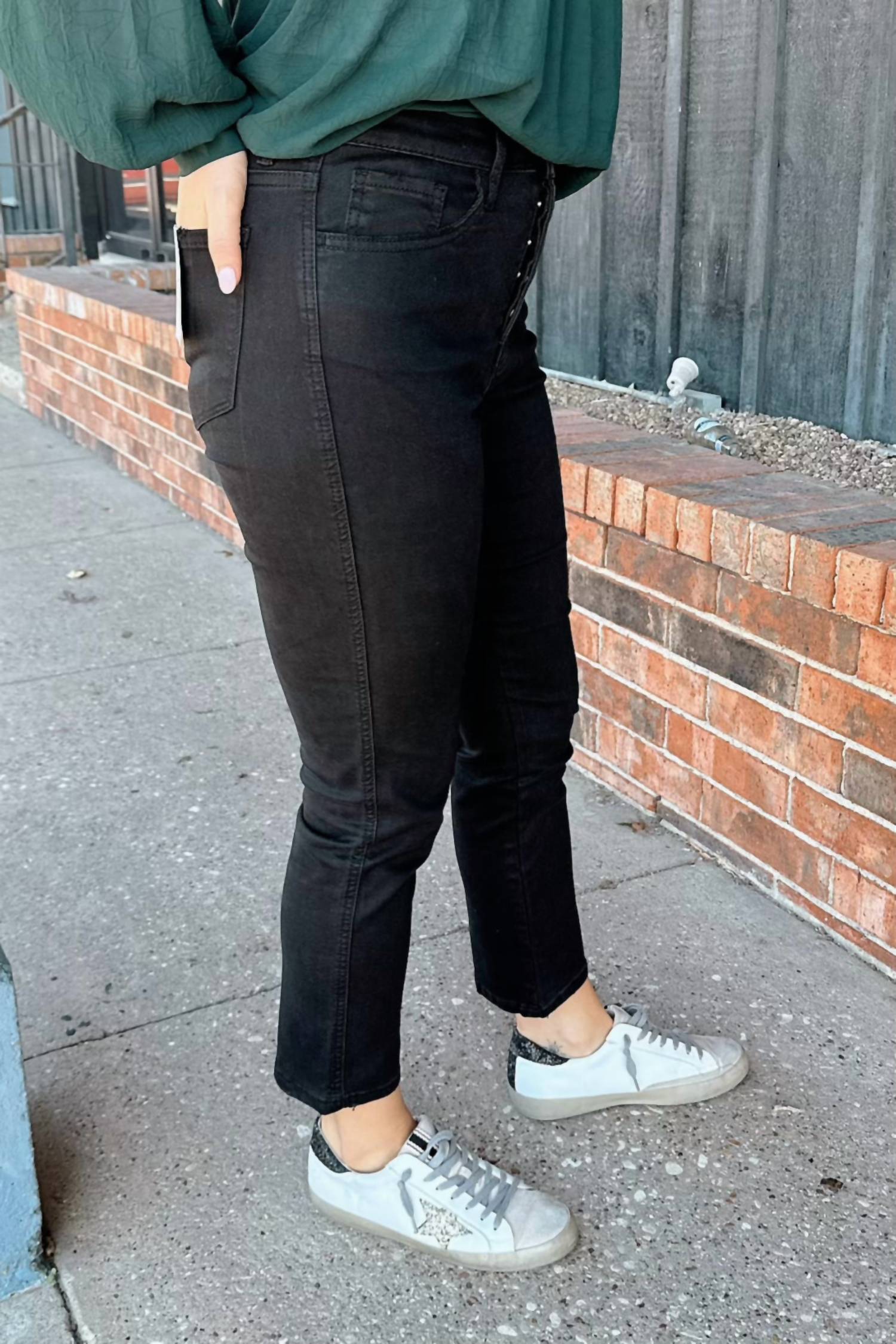 Lovervet - High Rise Ankle Straight Leg Jeans