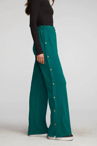 Chaser - Wide Leg Button Sweat Pant