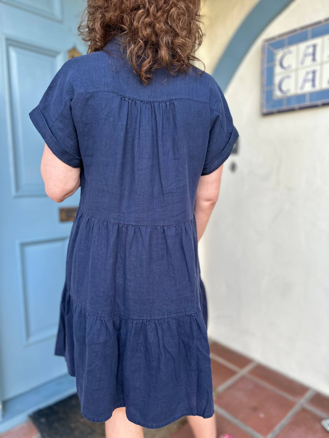 Michael Stars - Greta Short Sleeve Tiered Dress