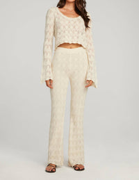 saltwater LUXE Georgie Pants in natural - women's pants