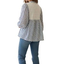 Oliphant - Puff Sleeve Mandarin Balloon Top