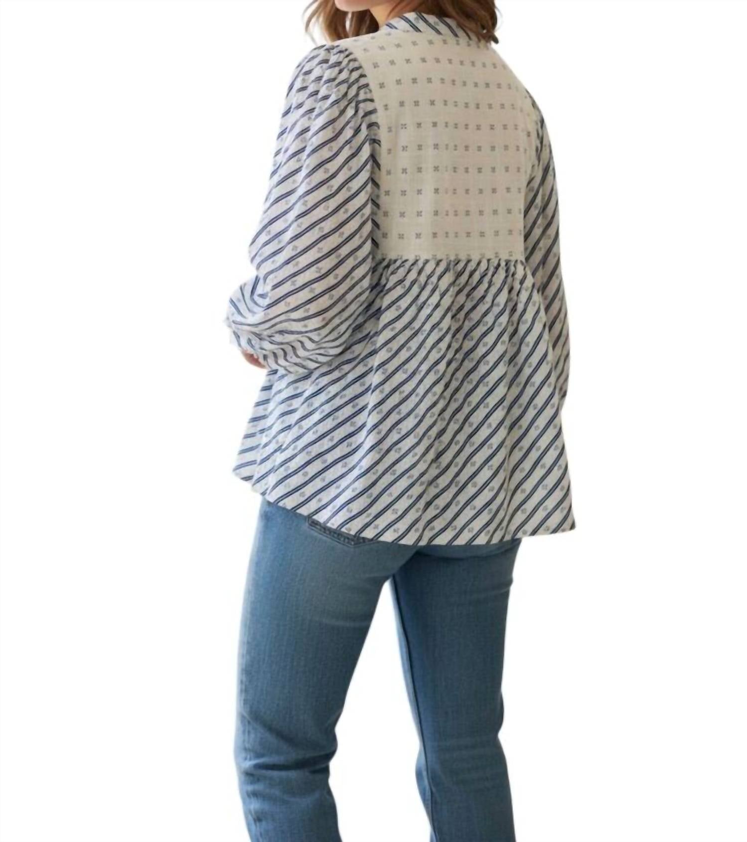 Oliphant - Puff Sleeve Mandarin Balloon Top