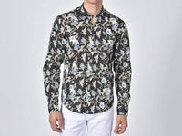 Eight X - Traditional Flying Japanese Crane Button Down Shirt