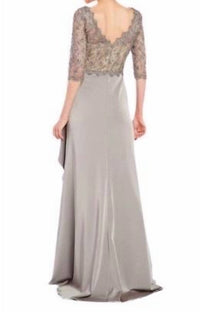Alyce Paris - Lace long sleeve gown