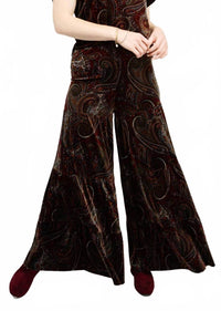 Ivy Jane PAISLEY VELVET PANT in multi - women's pants
