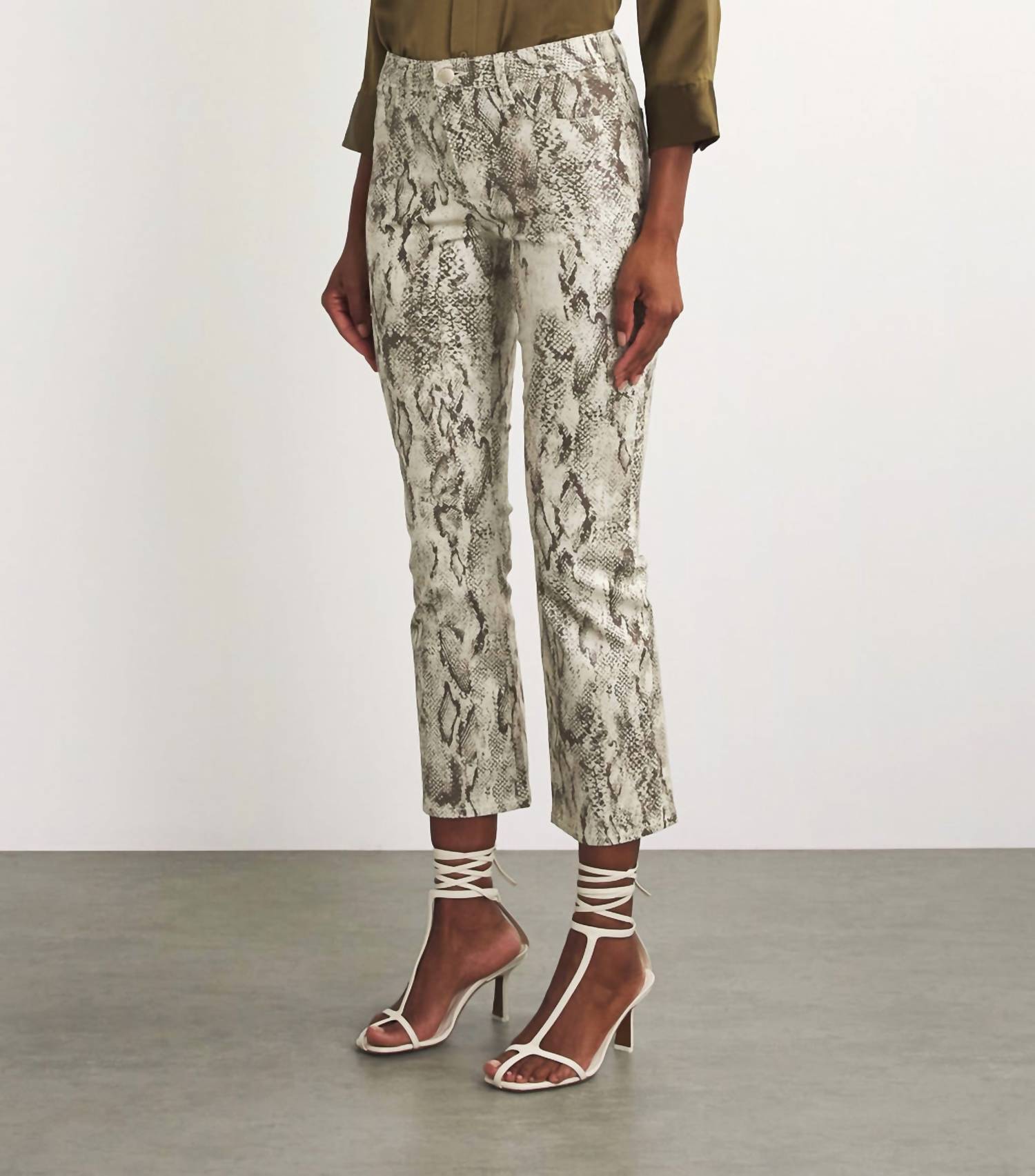 L'Agence - Tati High Rise Crop Micro Boot Pants