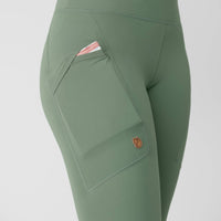 Fjallraven Abisko Tights in patina green 614 - women's pants - view 5