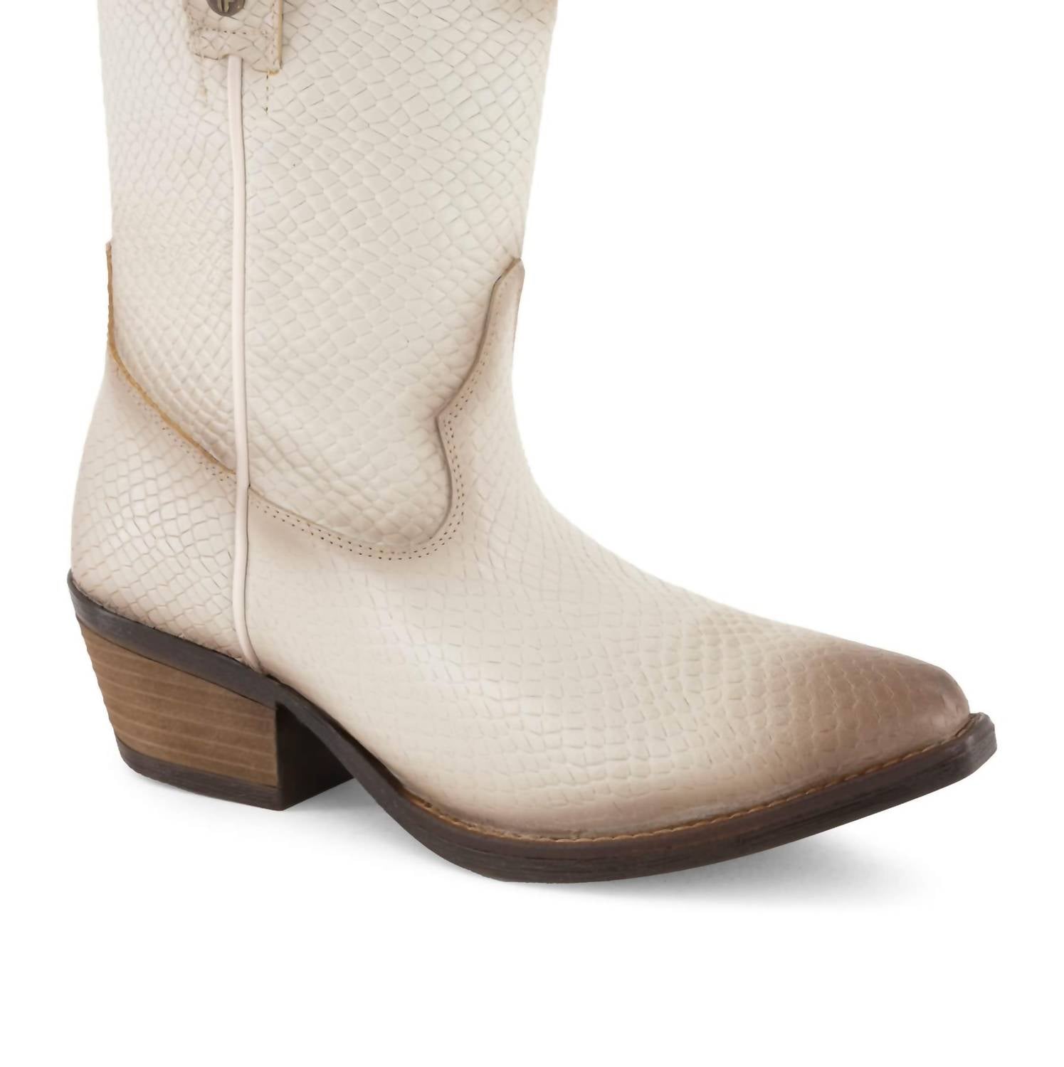 Forastero Women's Ankle Leather Boots in bone - women's shoe