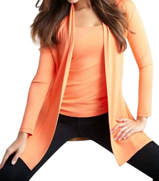 Draped Long Cardigan