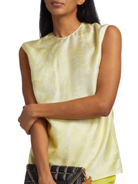 Stella Mccartney - Feather Print Sleeveless Top