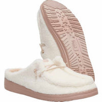 HEY DUDE Women's Wendy Sherpa Slipper in egret - women's shoe - alternate view