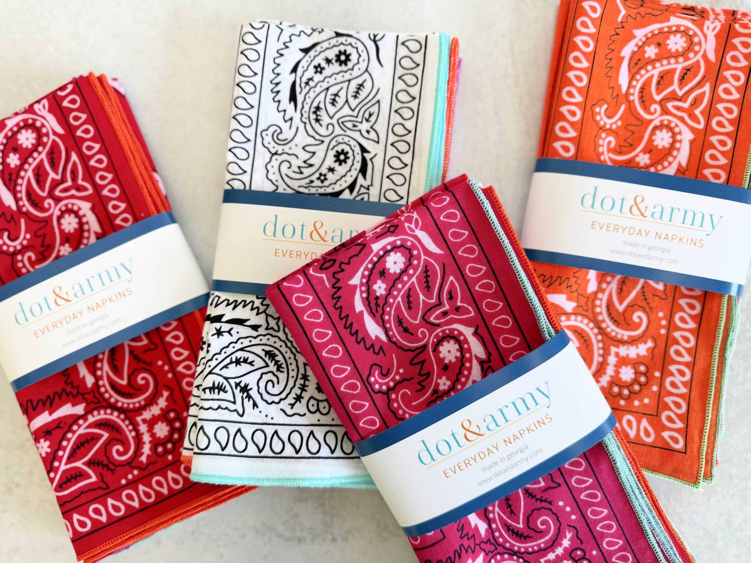 Dot & Army - Bandana Cloth Napkins Set