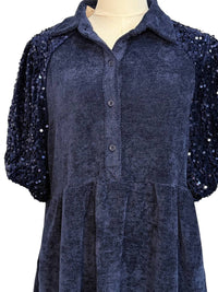 Umgee - Women's Tunic Top With Puff Sleeves