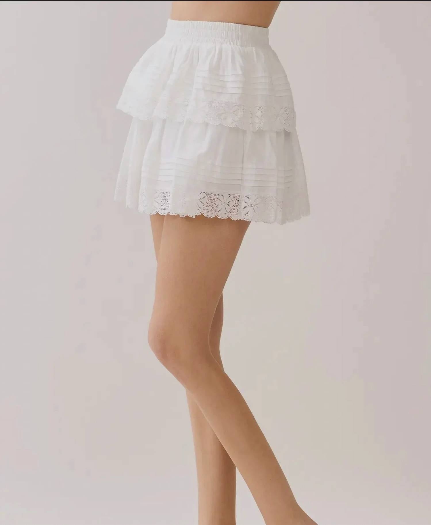 Tcec - Tiered Mini Skirt