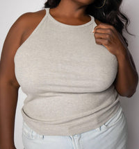 Good American - Micro Rib Crewneck Tank Top - Plus