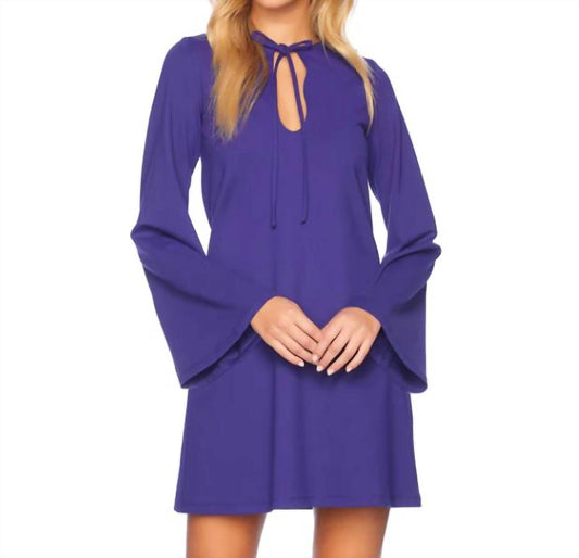 Susana Monaco - Bell Sleeve Keyhole Tie Dress