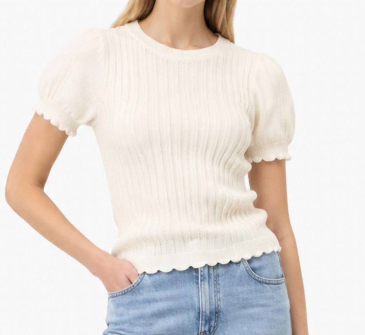 Closed - Effect Crinkle Blouse
