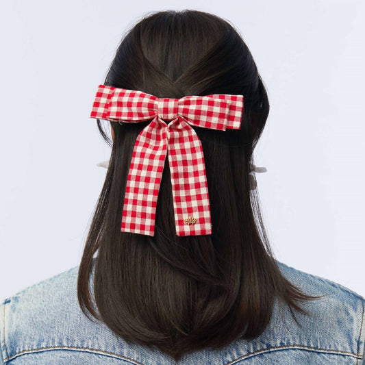 Lele Sadoughi - Women's Gingham Antonette Bow Barrette