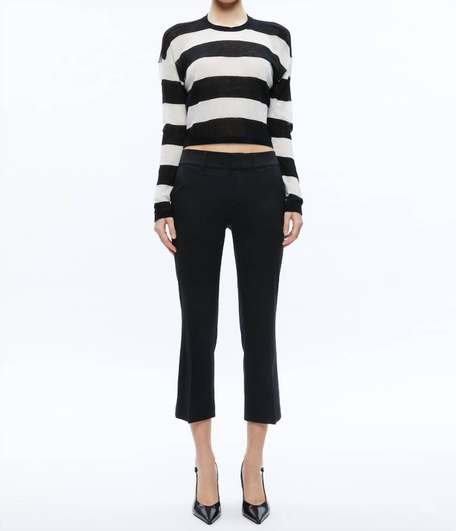 Alice + Olivia - Sherrell Crew Neck Pullover Sweater