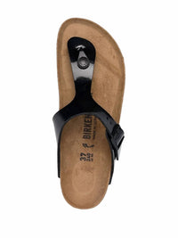 BIRKENSTOCK Women's Gizeh Patent-leather Sandals in black - women's sandal - view 8