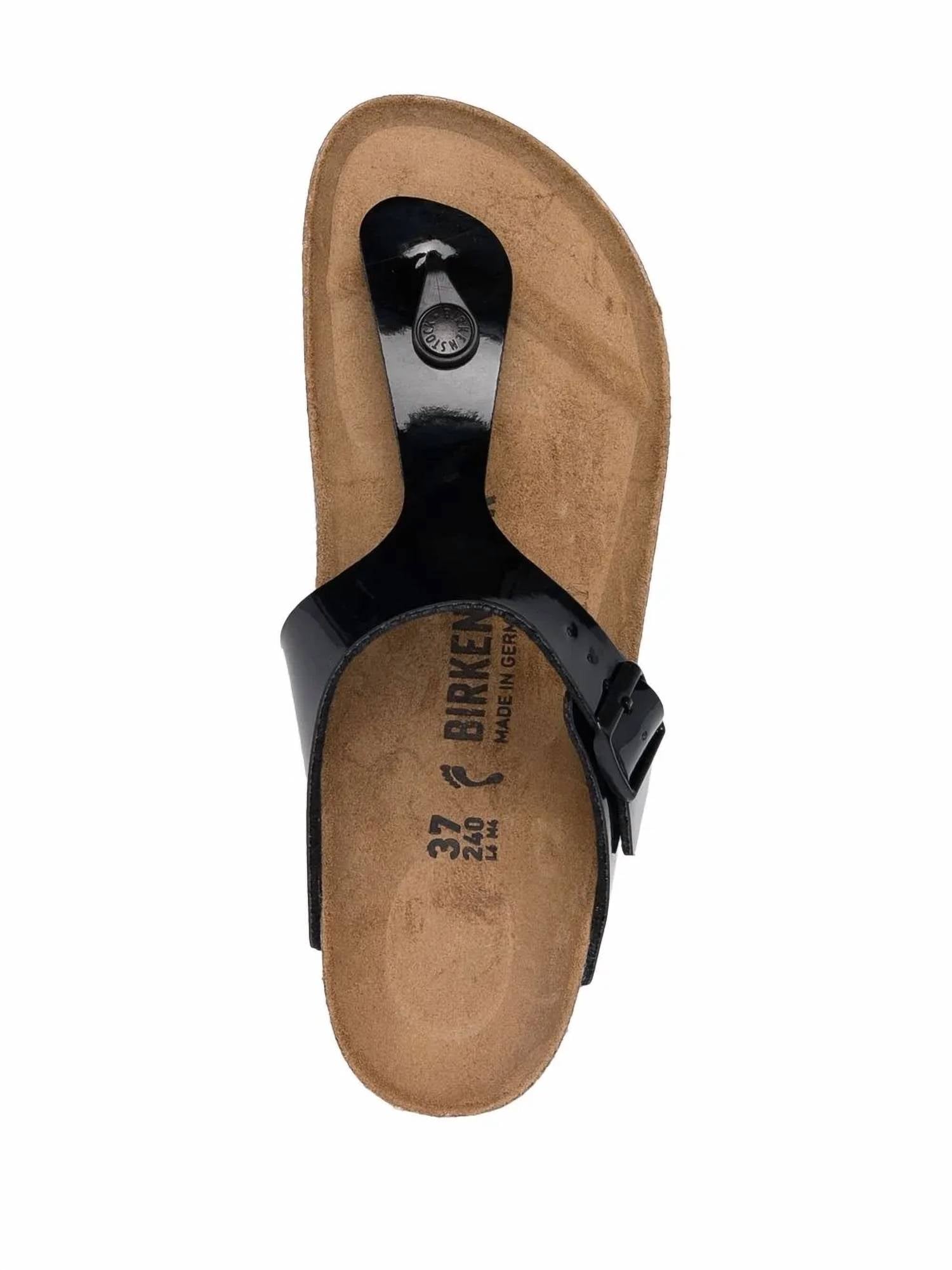 BIRKENSTOCK Women's Gizeh Patent-leather Sandals in black - women's sandal - view 8