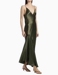 Vince - PANELED BIAS SLIP DRESS
